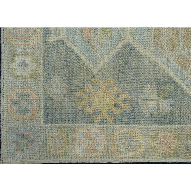 Turkish Oushak Rug 2'8" x 8'4" #18005 For Sale - Image 4 of 8