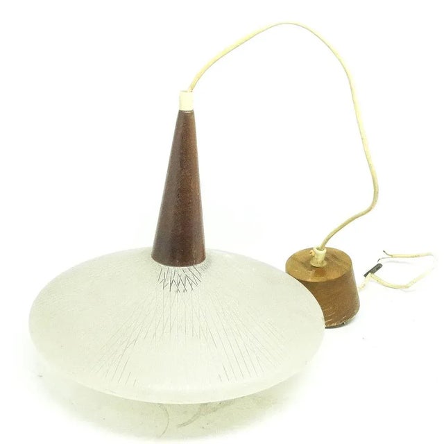 Metal Mid-Century Pendant Lamp, Germany, 1970s For Sale - Image 7 of 9