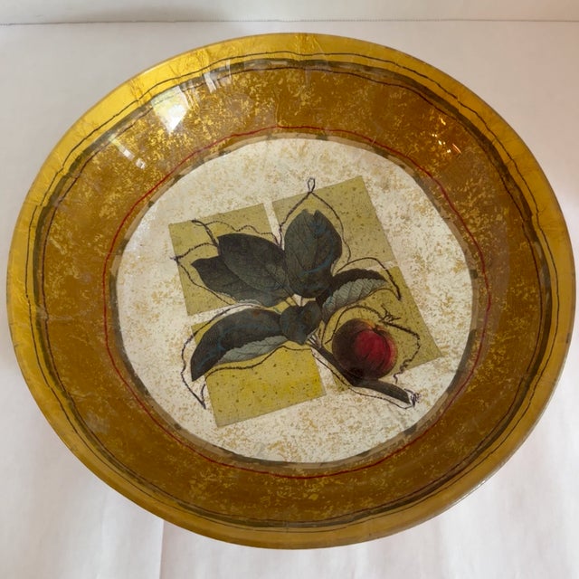 Limited edition bowl created as a small run, signed and numbered 17/500 by Susan Ward. Ward would typically collage...
