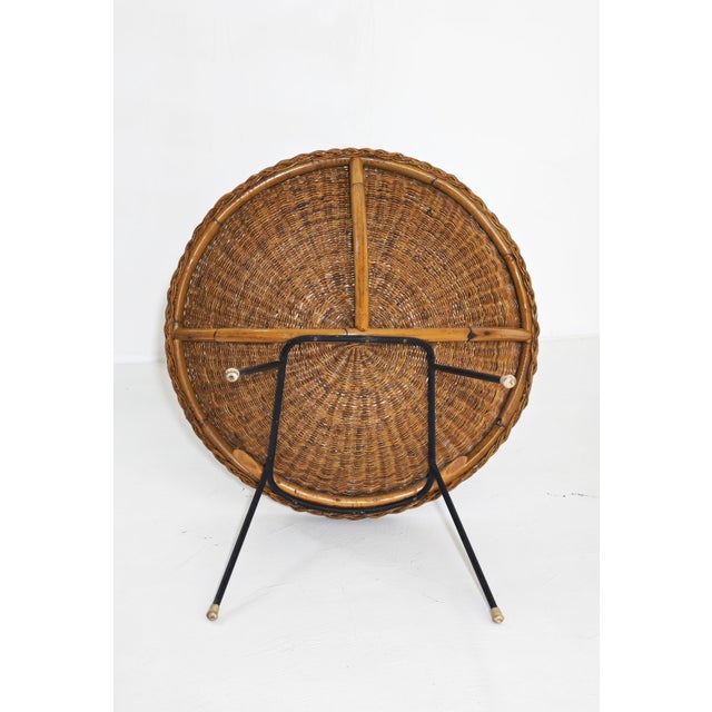 Mid-Century Modern Wicker Armchairs by Design Italia, 1950s, Set of 2 For Sale - Image 11 of 18