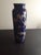 1940s 1940s Japanese Bijutsu Toki Handpainted Cherry Blosdom Cobalt Blue Vase For Sale - Image 5 of 7