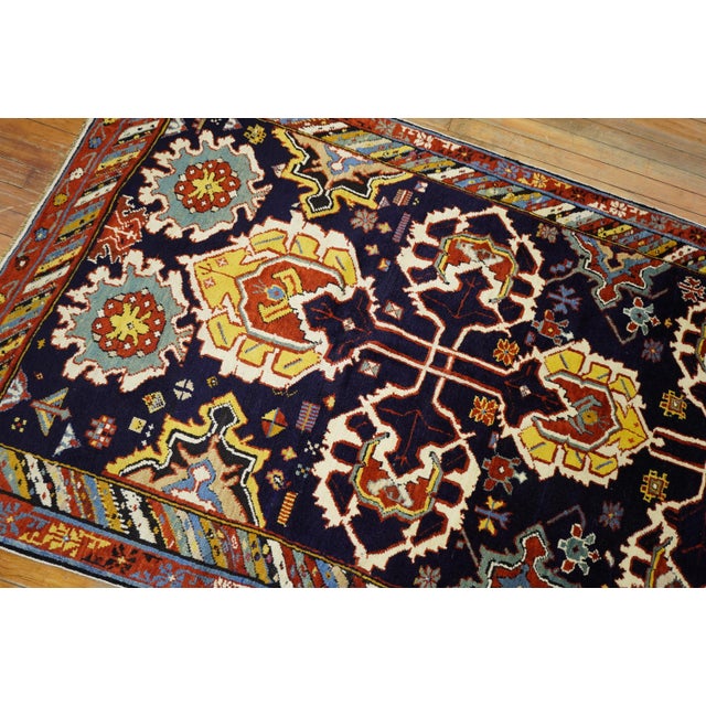 Textile 19th Century Large Scale Caucasian Shirvan Karaghashli Full Pile Rug - 4' x 9'7" For Sale - Image 7 of 18