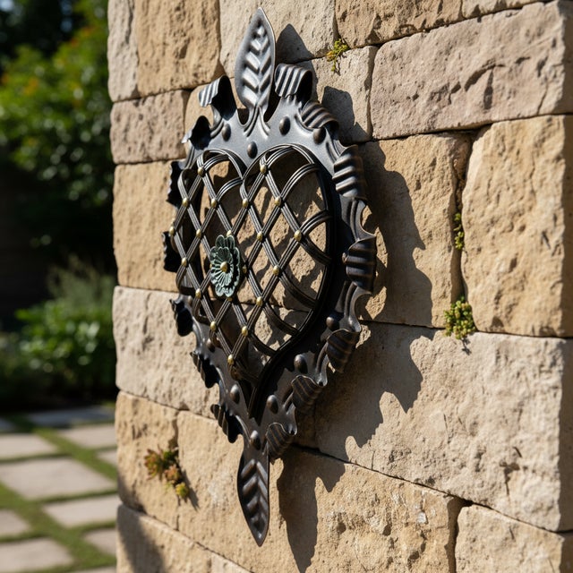 The Royal Heart Make a grand statement with this Hand-Forged Ruffled Heart Sculpture. Standing at 83 cm tall, this piece...