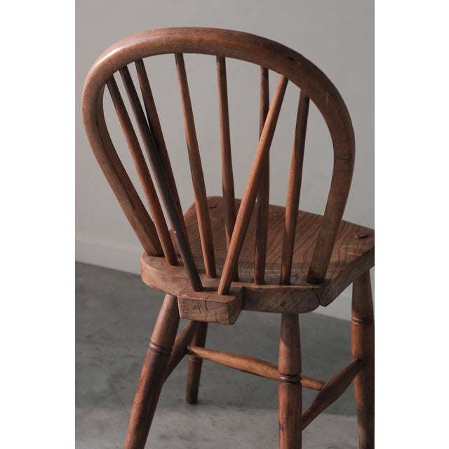 19th Century Antique English Windsor Dining Chair, 1890s For Sale - Image 5 of 12