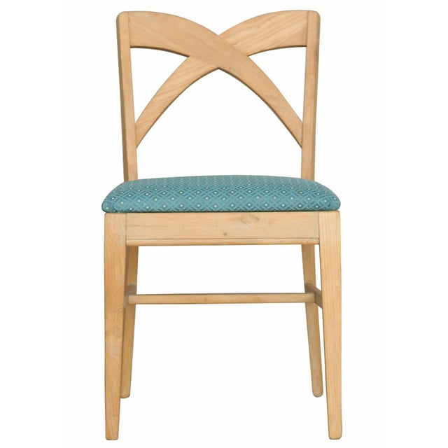 Mid-Century Modern 1950s Mid-Century Blond Birch Dining Chair Attributed toPaul Frankl for Brown Saltman, Set of 10 For Sale - Image 3 of 8