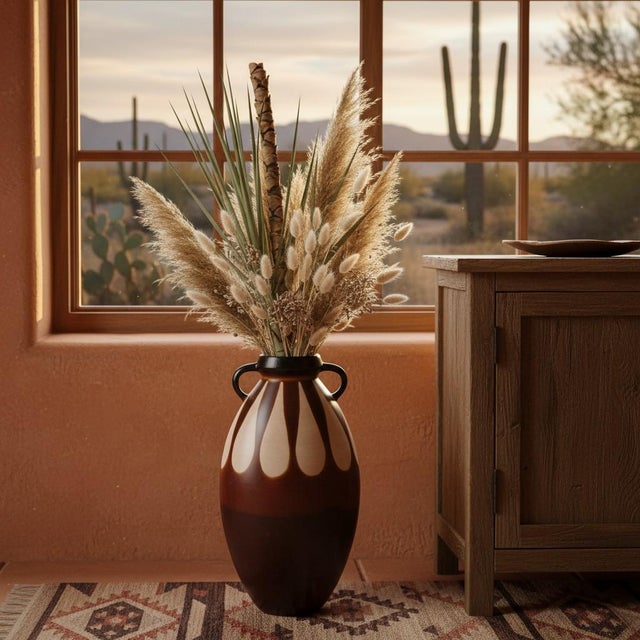2000 - 2009 Signed Chulucanas Peru Pottery Vase-Segundo Carmen-Large Studio Ceramic-Floor For Sale - Image 5 of 11