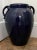Mid-Century Modern Vintage Cobalt Blue Ceramic Floor Vase in the Style of Pottery Barn For Sale - Image 3 of 8