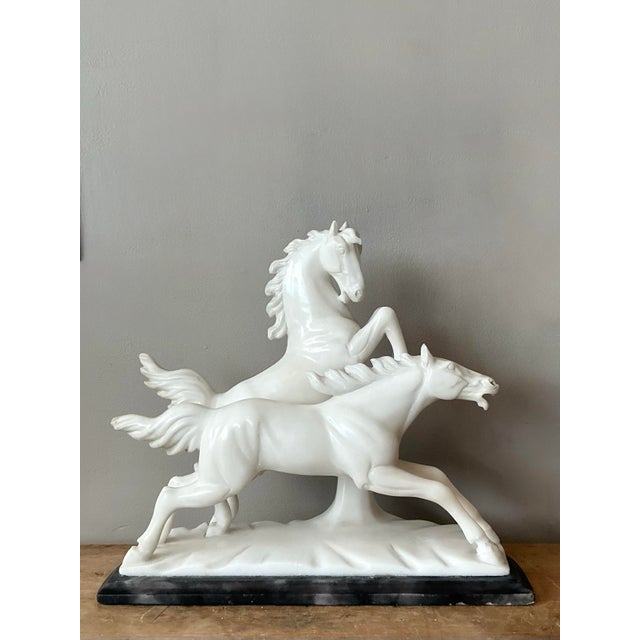 Vintage Italian Carved Stone Horse Sculpture For Sale - Image 12 of 12