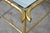 Hollywood Regency Vintage Italian Hollywood Regency Faux Bamboo Gold Mirror Low Side Tables - Pair For Sale - Image 3 of 10