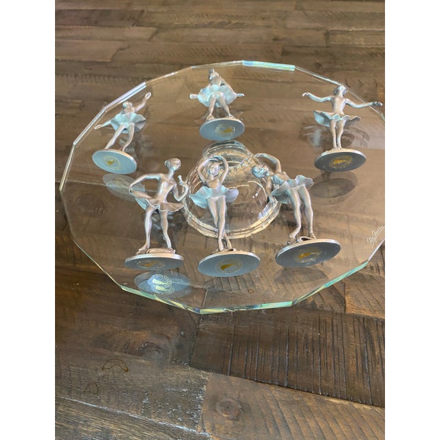 Set of 3 Pewter Dancing Ballerinas Depose Custom Hand Made in Italy Marked. Christmas Nutcracker Theme For Sale - Image 4 of 6