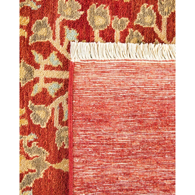 2000 - 2009 Eclectic, One-of-a-Kind Hand-Knotted Area Rug - Red, 8' 0" x 10' 4" For Sale - Image 5 of 8
