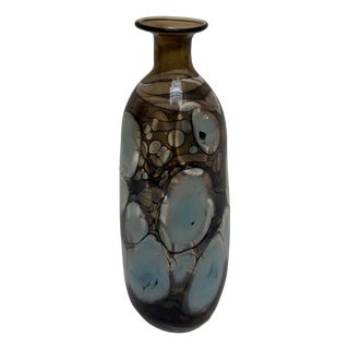 Glass Vase attributed to Pavel Molnar, 1970s For Sale