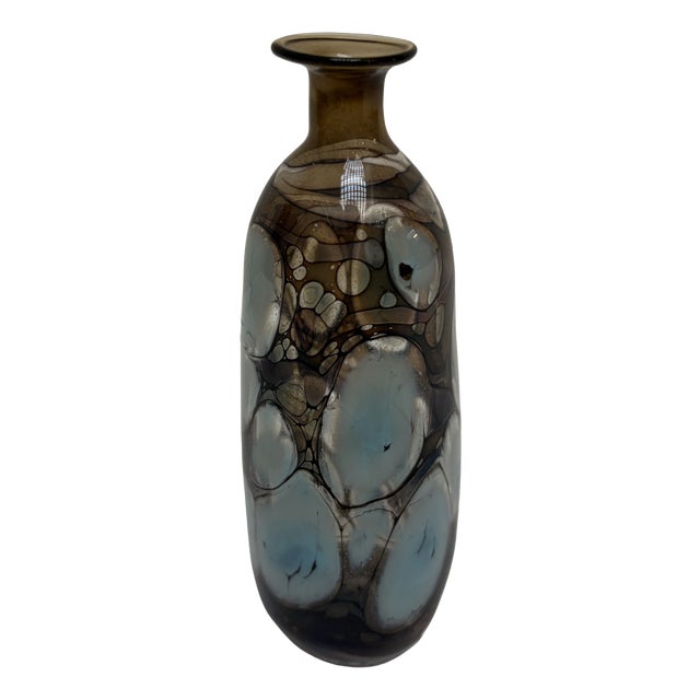 Glass Vase attributed to Pavel Molnar, 1970s For Sale