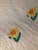 Yellow American Daffodil Quilt 1920. Cotton Beautiful Americana Quilt. For Sale - Image 8 of 9