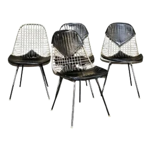 Mid 20th Century Herman Miller Lkx-2 Chairs- Set of 4