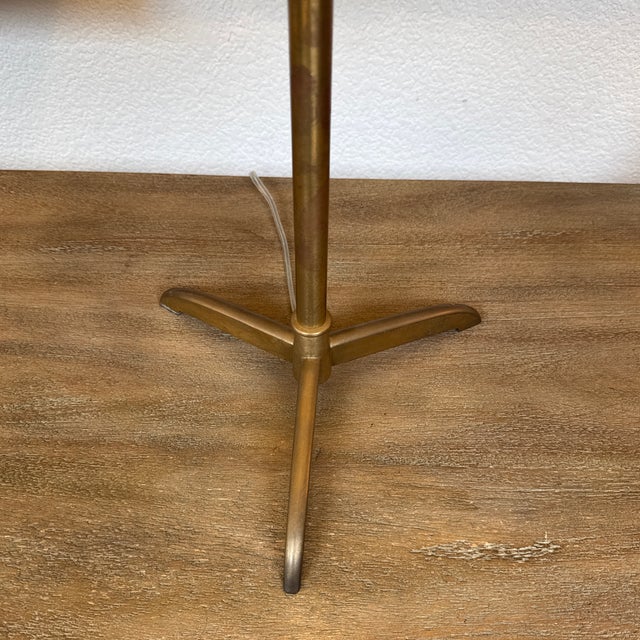 Brass Table Lamp Horse Head Finial, Vintage For Sale - Image 10 of 13