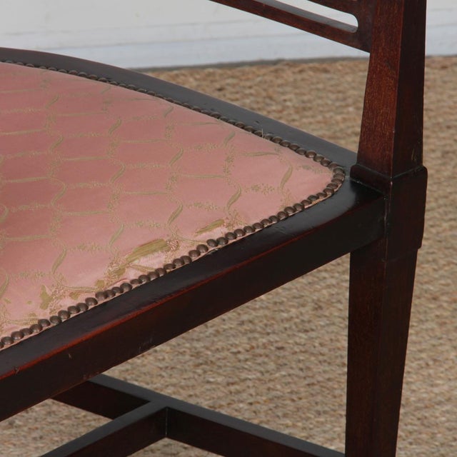 Brown Arts and Crafts English Armchair by J.S. Henry, 19th Century For Sale - Image 8 of 11
