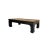 Black Lacquer Rattan Top Rectangular Claw Legs Coffee Table For Sale - Image 4 of 5