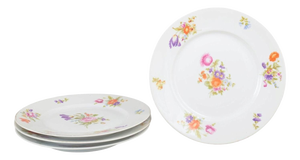 Porcelain Dinner Plates in Else Pattern from Rosenthal, 1930s, Set of 6