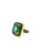 Late 20th Century Bochic “Capri” Vintage Natural Diamond & Emerald Vintage Retro Ring Set In 18K For Sale - Image 5 of 10