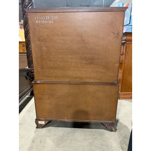 Mid-Century Modern Ethan Allen Cherry Wood Tall Boy For Sale - Image 3 of 5