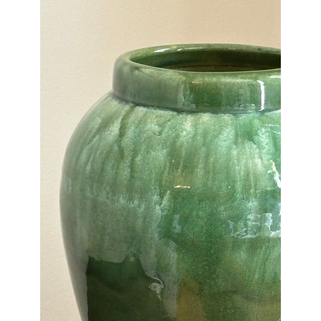 Vintage Studio Pottery Tall Vase For Sale - Image 4 of 12