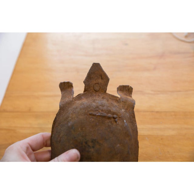 Vintage African Iron Turtle For Sale In New York - Image 6 of 8
