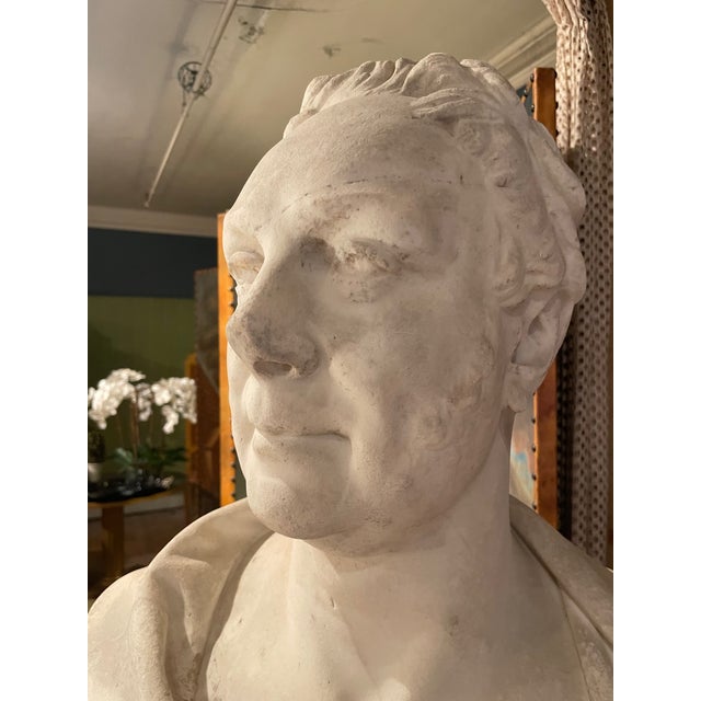 19th Century English Marble Bust For Sale - Image 11 of 11