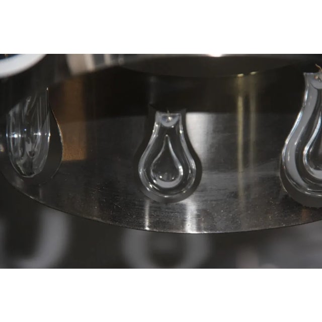 Black Ceiling Lamp by Gaetano Sciolari, 1970s For Sale - Image 9 of 13