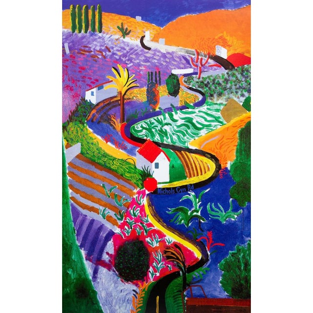 Nichols Canyon Poster after David Hockney For Sale - Image 3 of 5