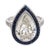 Modern Gia 6.10 Carat Pear Shape Diamond Sapphire Platinum Engagement Ring, Size 6.75 For Sale - Image 3 of 8