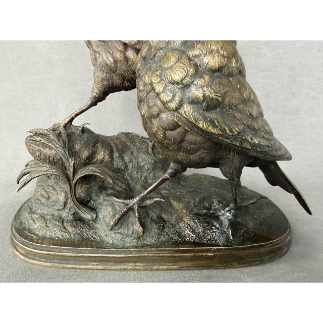 Ferdinand Pautrot, Bird, 1866, Bronze For Sale - Image 3 of 13
