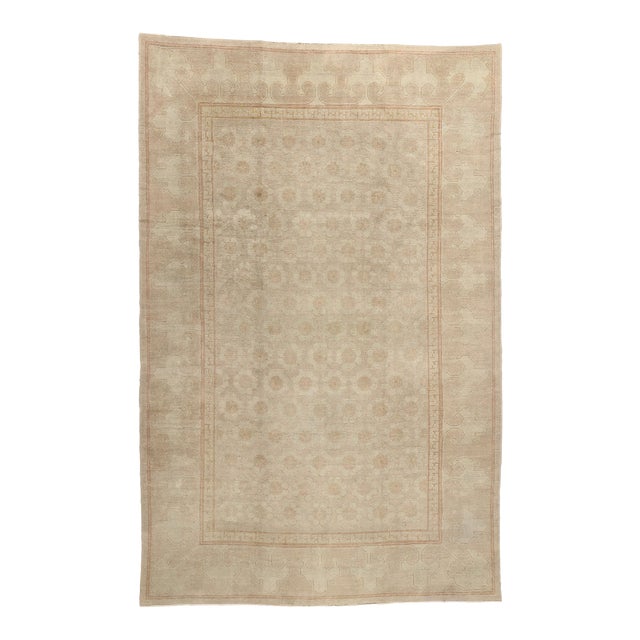 Vintage Turkish Oushak Rug - 09'07 X 14'10 For Sale