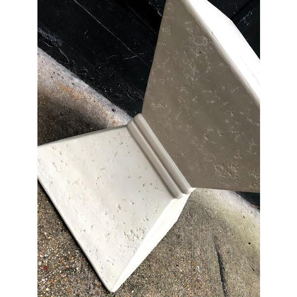 Postmodern Geometric Fiberglass Side Table For Sale - Image 4 of 5