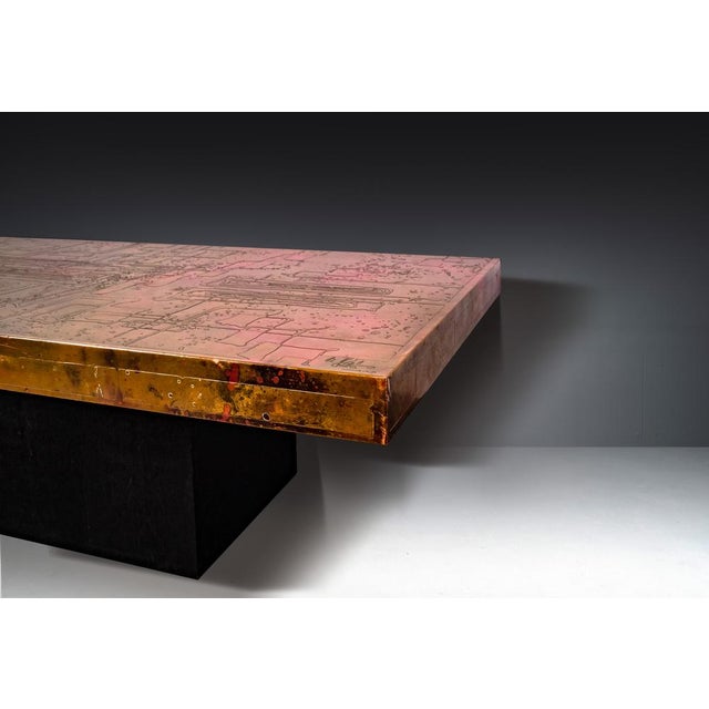 Lounge Table in Copper Design Bernhard Rohne, 1970s For Sale - Image 9 of 14