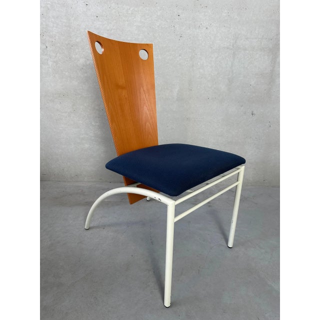 Vintage Chairs in Metal, Set of 6 For Sale - Image 4 of 9