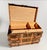Early 1900s European Antique Travel Trunk With Wood Slats & Metal Hardware For Sale - Image 10 of 12