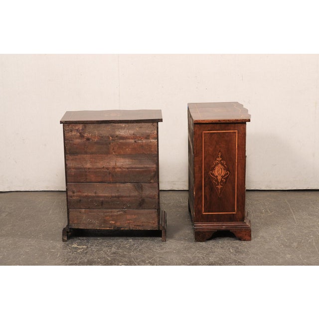 19th Century Pair of Italian Petite Serpentine Commodini, For Sale - Image 12 of 12