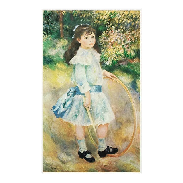 1977 After Auguste Renoir "Girl With a Hoop", Large Full-Color Print For Sale