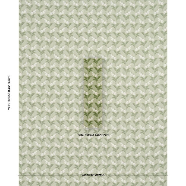 Based on original hand-painted artwork from our studio, Lily of the Valley Indoor/Outdoor fabric is a classic floral with...