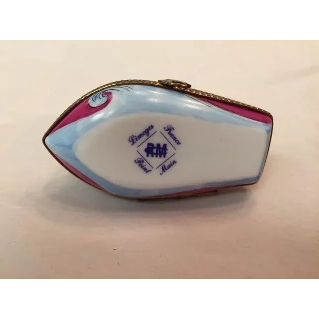 Metal 1990s Limoges Sailboat Trinket Box For Sale - Image 7 of 8