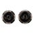1980s Kenneth Lane Deco Style Black Earrings - 2 Pieces For Sale
