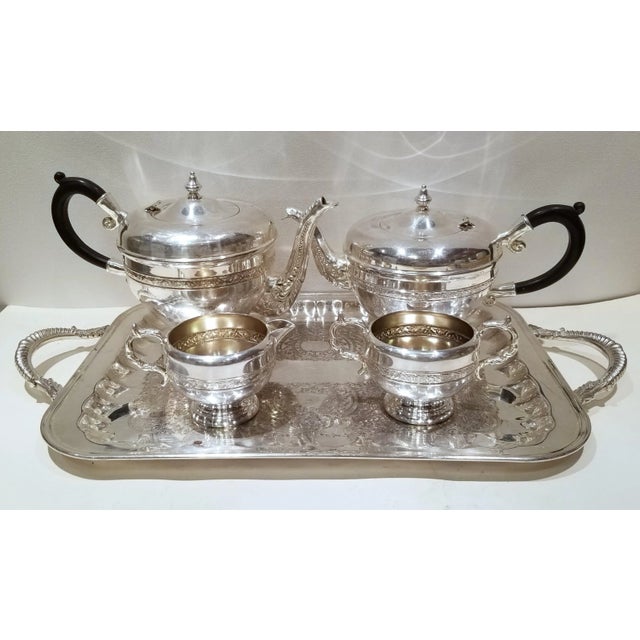 Early 20th Century Vintage Viking Coffee/Tea Set With Sugar Bowl and Creamer For Sale - Image 13 of 13