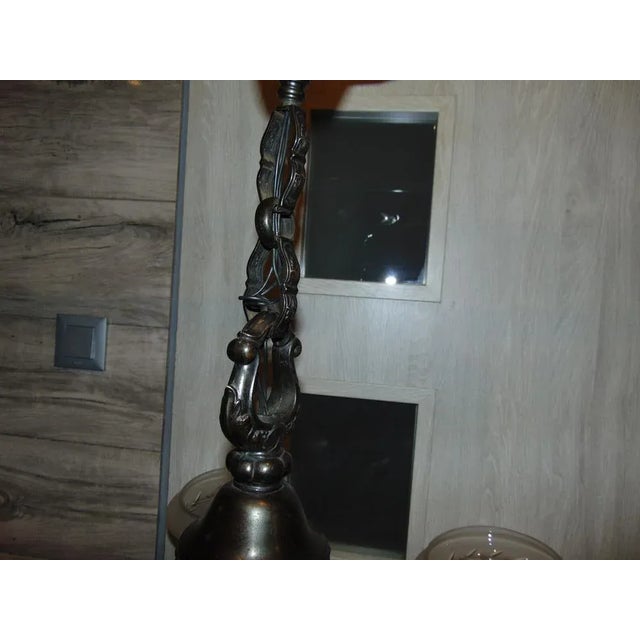 Art Deco Brass Chandelier, 1920s For Sale - Image 11 of 13