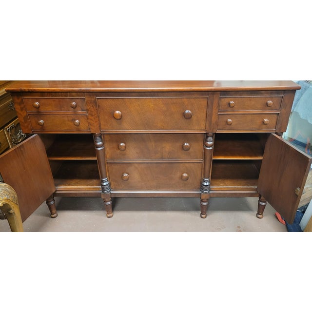 Antique 1930s Drexel Americal Federal Style Sideboard For Sale - Image 13 of 18