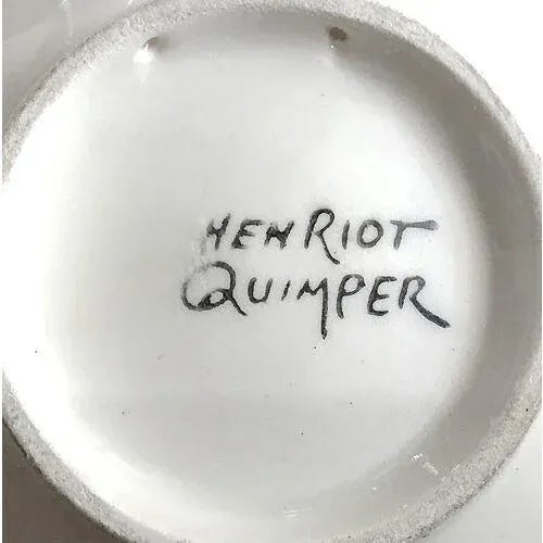 Antique Henriot Quimper Shell Dish For Sale In Atlanta - Image 6 of 6