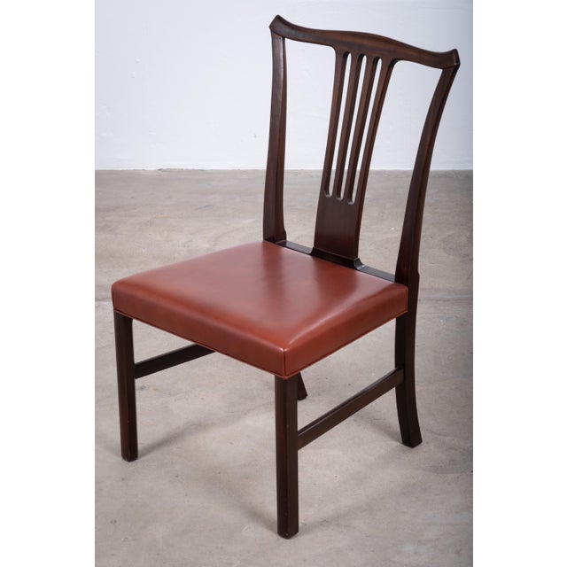 Vintage Mahogany Chairs by Helge Vestergaard Jensen, 1940s, Set of 2 For Sale - Image 3 of 8