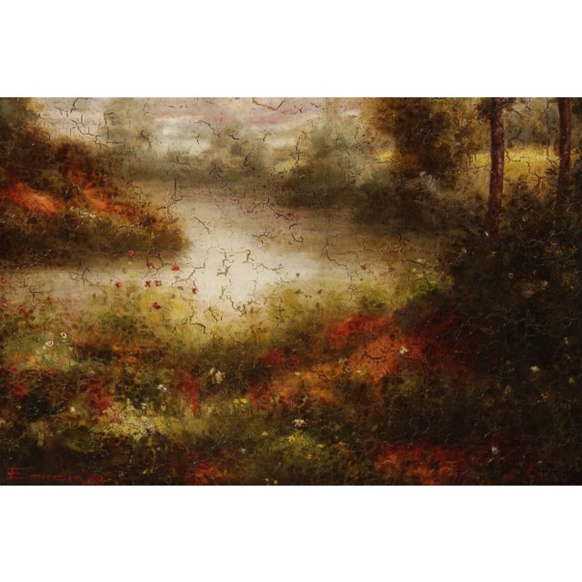 Vintage American Impressionist Style Painting of a Stream, After William Otto Emerson For Sale - Image 9 of 12