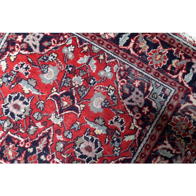 1950s, Handmade Vintage Persian Hamadan Rug 4.3' X 6.4' For Sale In New York - Image 6 of 12