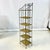 Mid-Century Boho Chic Arts & Crafts Metal and Wicker Slim Bookcase, 6 Tier For Sale - Image 9 of 18